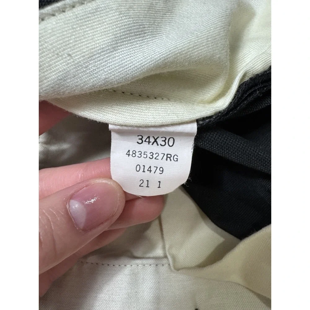 VTG Polo Golf Ralph Lauren Pleated Pants Men's 34x30 Black Cuffed Hem Ivy League